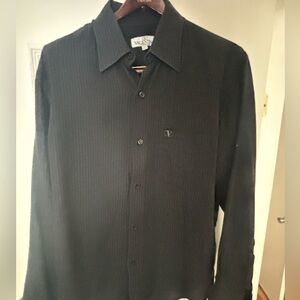 Valentino Men's Dark Button Down Shirt